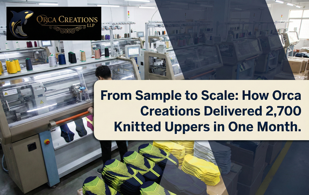 From Sample to Scale: How Orca Creations Delivered 2,700 Knitted Uppers in One Month